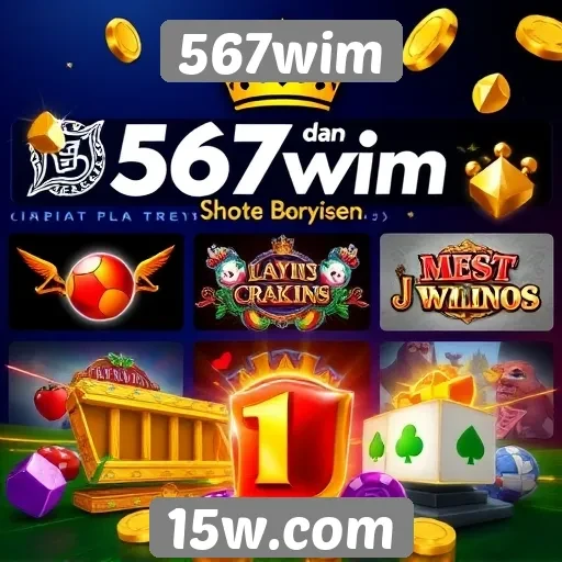 Diversidade de jogos disponíveis no 567wim